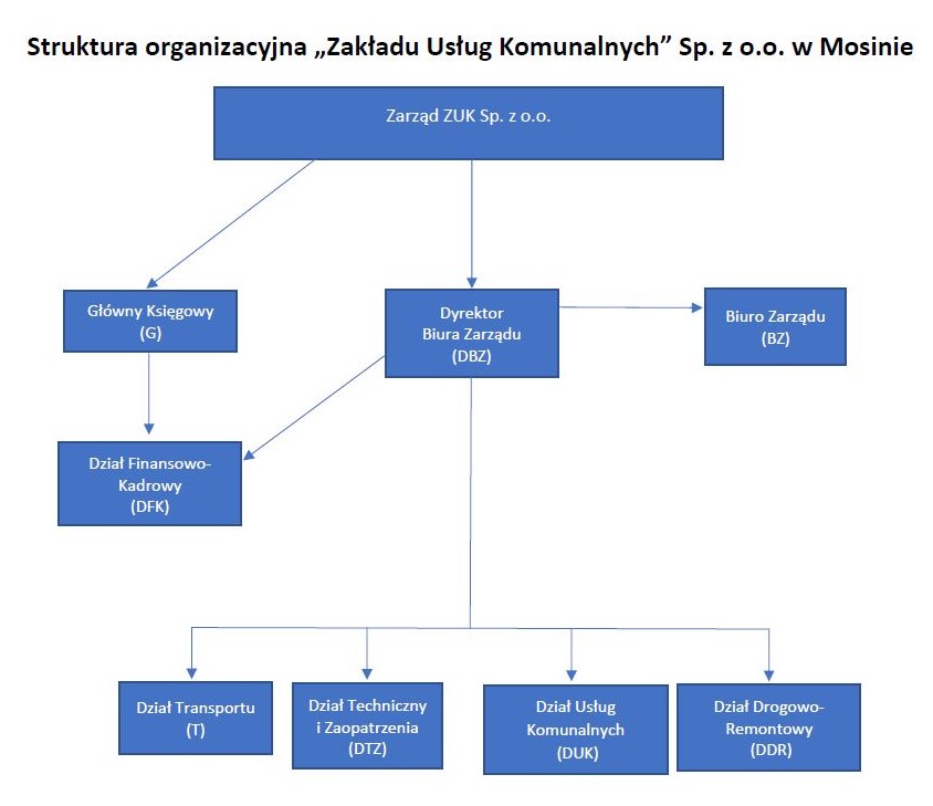 Struktura organizacyjna spólki